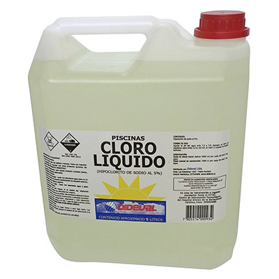 cloro liquido 5% Dideval